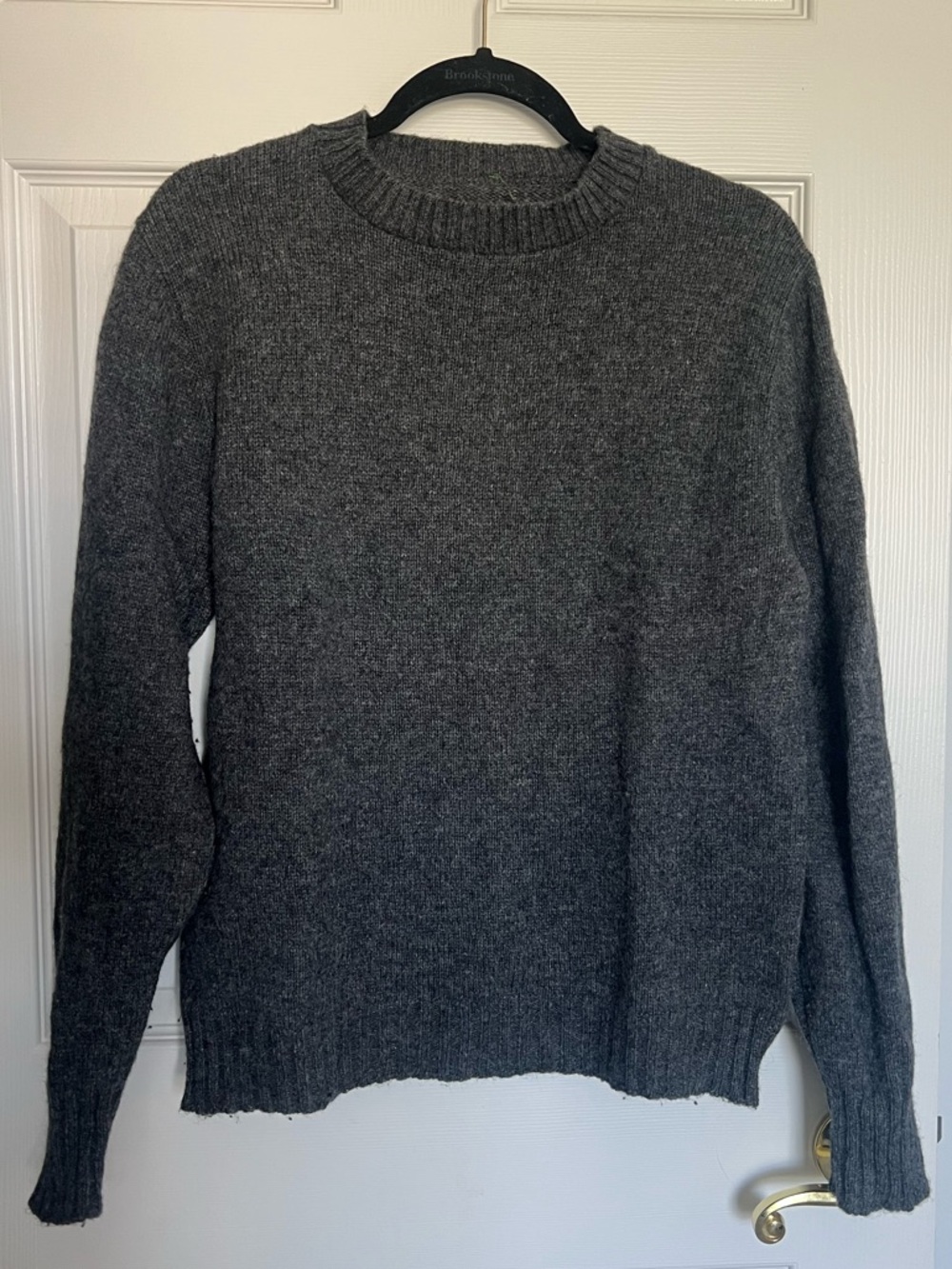 Men’s Vintage Grey Wool Blend Sweater